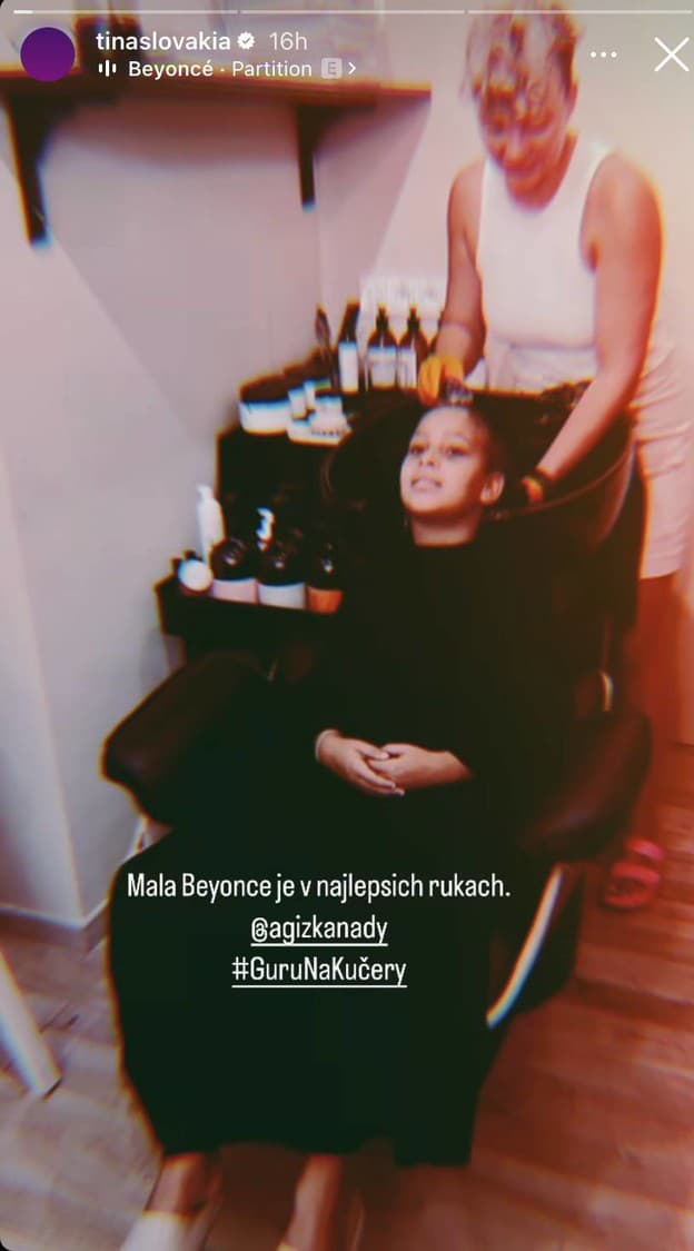 Tinina dcérka po návšteve