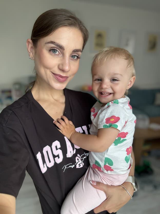 Dominika Jurena s dcérkou