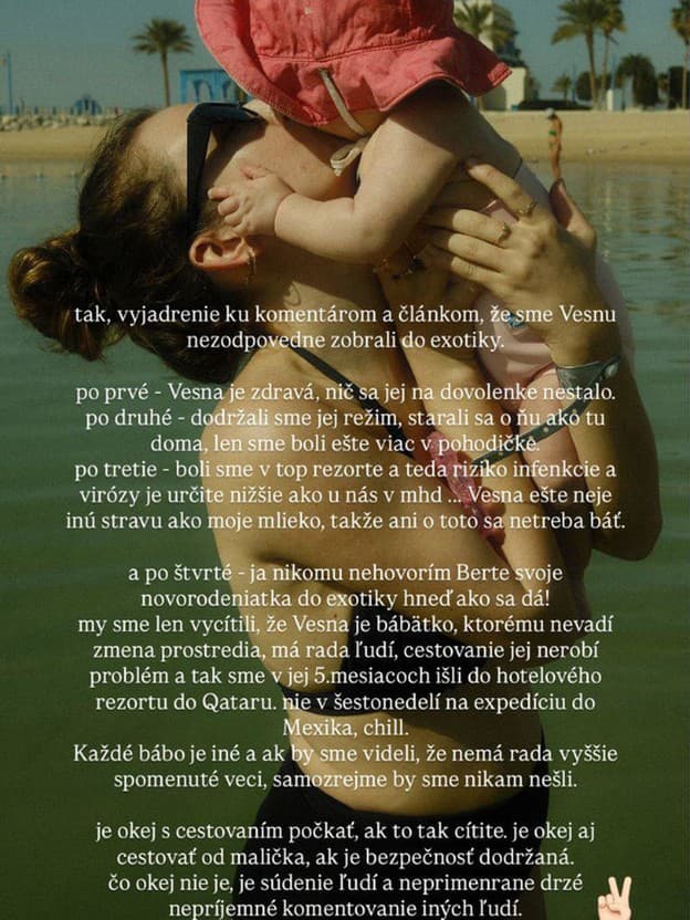 Cestovanie s 5-mesačnou dcérkou