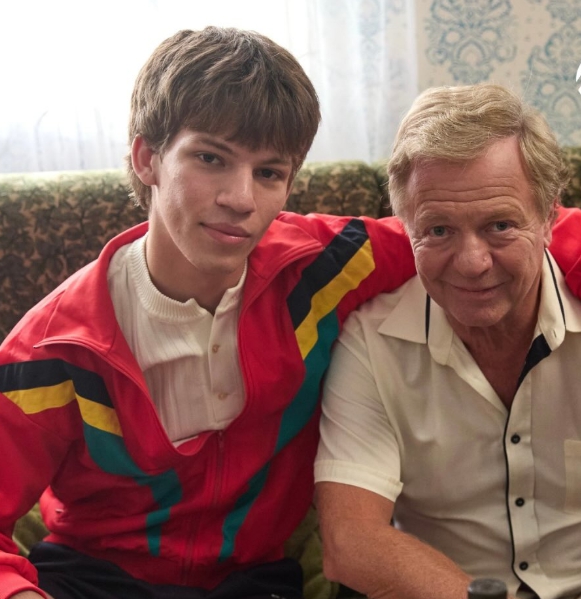 Maroš Kramár with his son