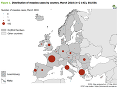 Krajiny s najvyšším výskytom osýpok. Zdroj: ecdc.europa.eu