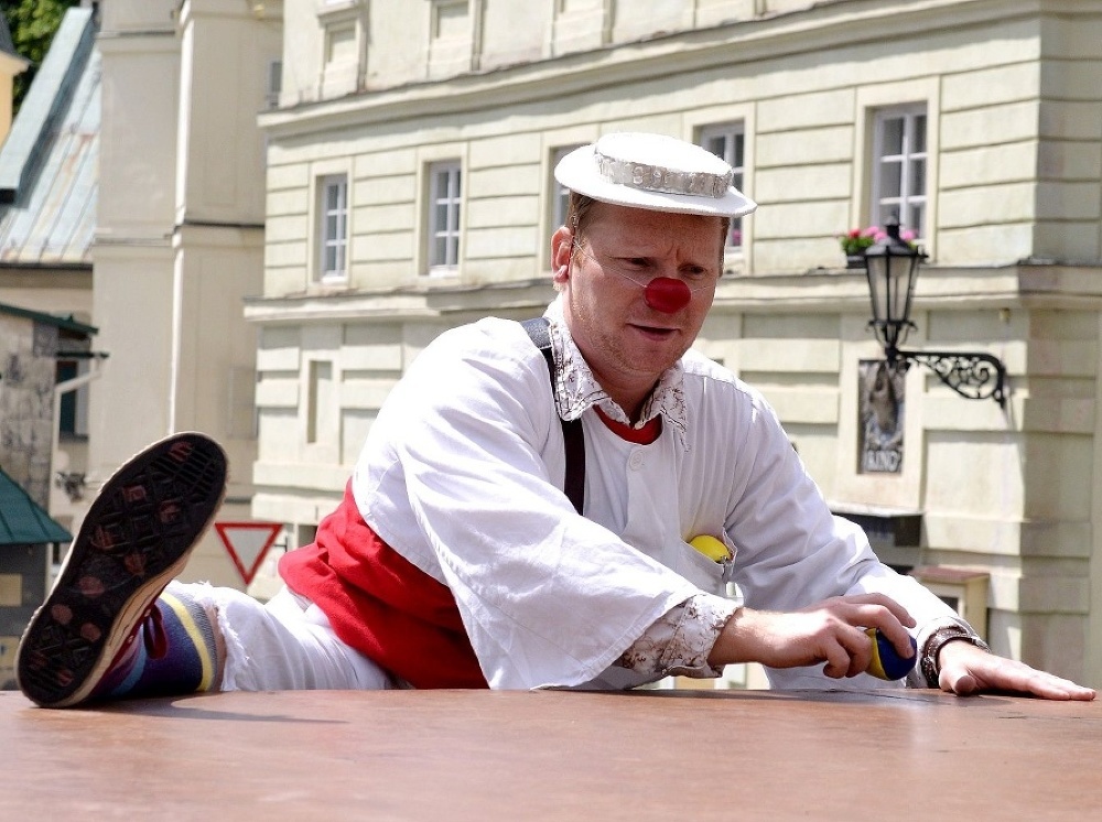 Zdravotný klaun. Foto: Červený nos Clowndoctors