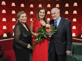 Martina Moravcová s rodičmi