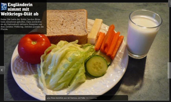 Takto vyzerali jej raňajky. Súčasťou jedálnička bolo veľa zeleniny. (Foto: screenshot 20min.ch)